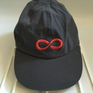 Infinity Logo Hat  Strap Back Cap Blue Mesh Back